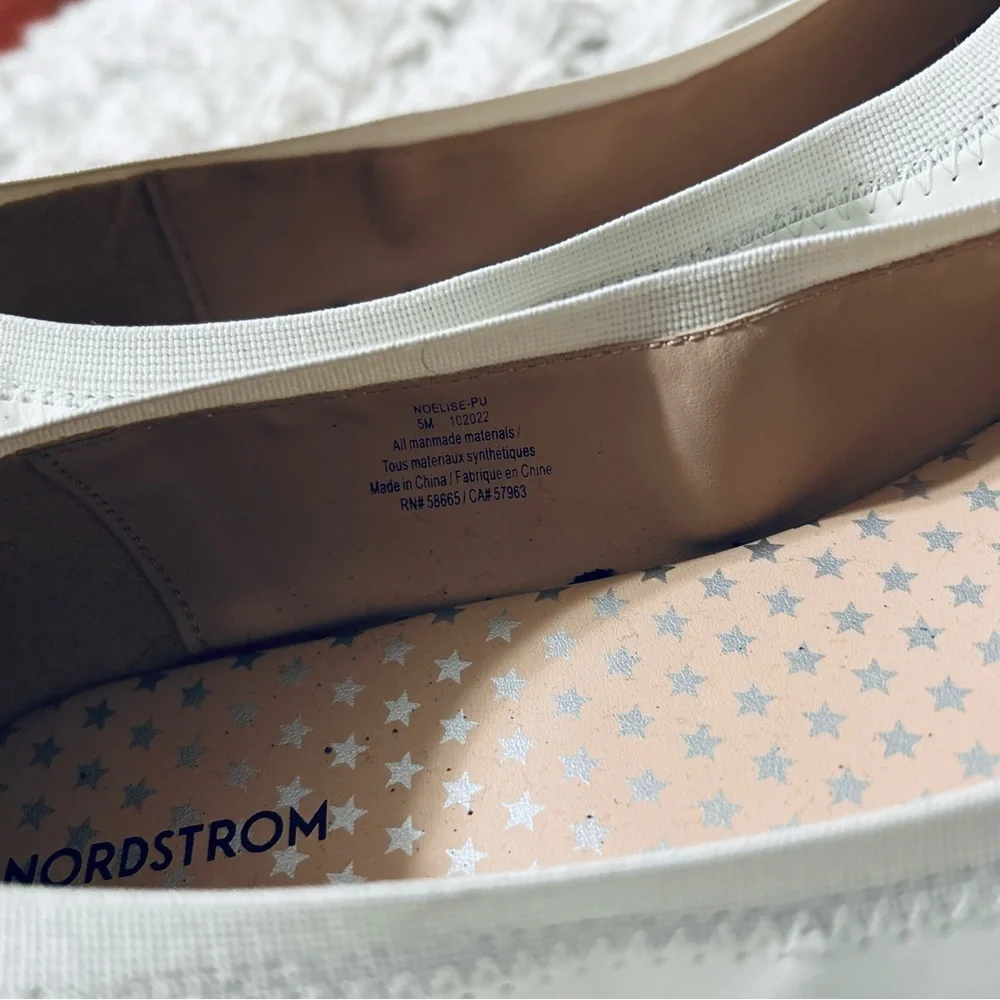 Nordstrom White Ballet Flats